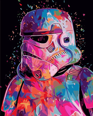 Storm Trooper Paint by Numbers