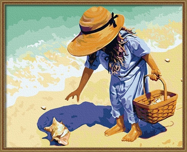 Painting by Numbers Kit - 40x50cm - Sea Shell Girl