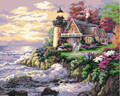 Painting by Numbers Kit - 40x50cm - Sunset Light House