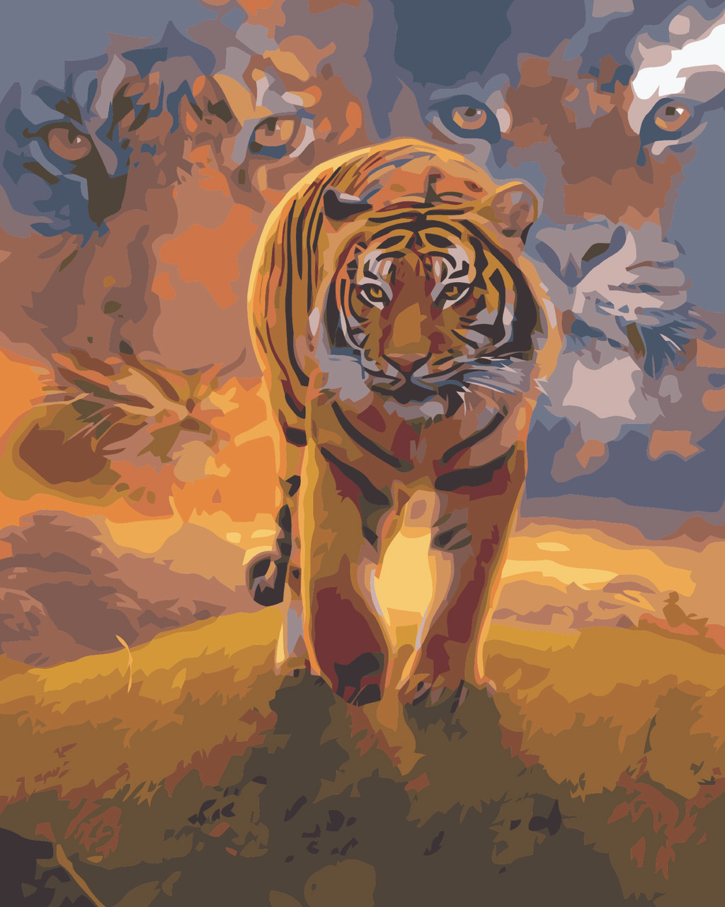 Paint by Numbers 40x50cm Tigers