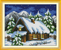 Cross Stitch Kits - Winter Fairy Tale House