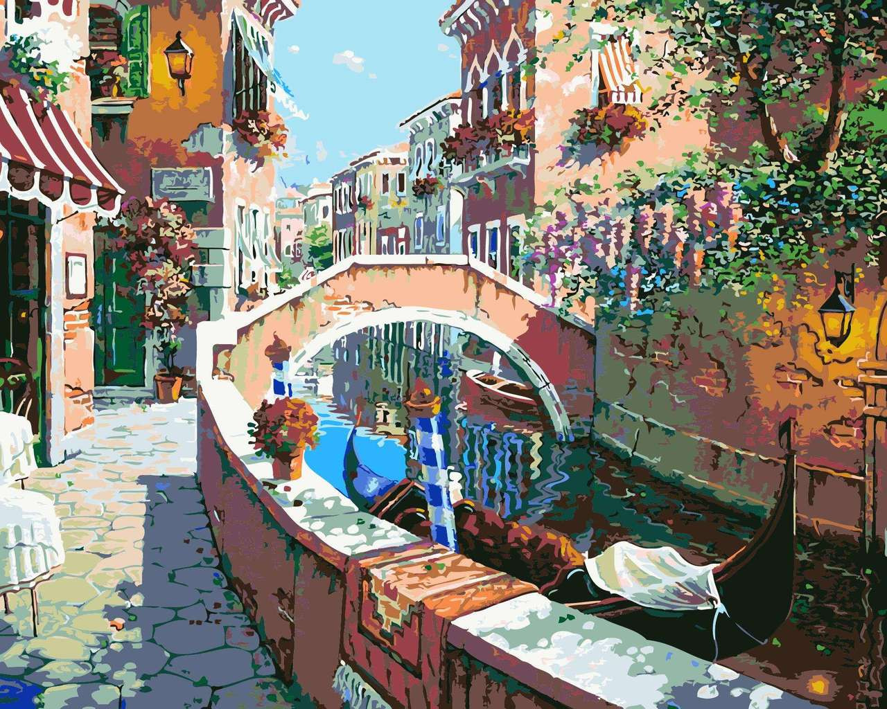 Painting By Numbers 40x50cm Canal In Venice
