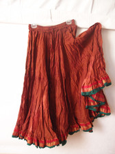 Embroidered Aishwarya Skirt Maroon - Magical Fashions