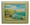 A framed tile with a painting of a Bathsheba in Barbados by Jill Walker