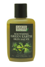 A soothing green earth skin salve made in Barbados