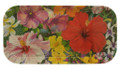 Small long tray with Caribbean Flower design.