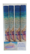 Set of 4 identical PVC placemats by Sue Trew