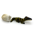 Giz the Gator attached to his egg.