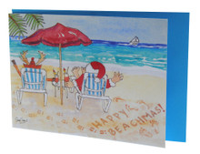 Santa's Barbados holiday card.