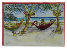 A pack of 6 Christmas cards by Sue Trew.