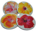 Set of 4 different placemats featuring paintings by Jill Walker.