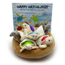 The Happy Hatchings book and toys to match.