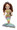 A mermaid with dark red hair. 