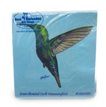 Paper napkins with Barbados design.