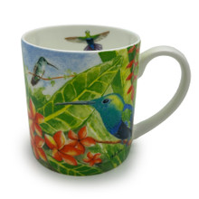 The front of the the hummingbird mug. 