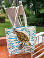 Hand screen printed turtle bag