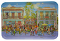 Jill Walker's Street Scene design on a tray. 