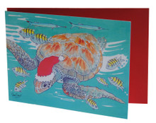 Turtle Christmas Party card.