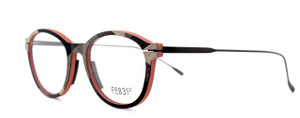 FEB31st Jacky Grey And Red Glasses Frames hand made from wood for The OLd GLasses Shop Ltd