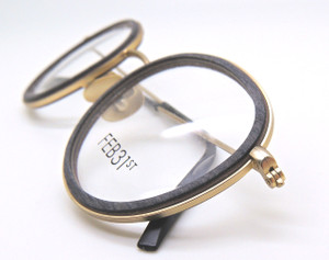 FEB31st Hand Made To Order Wood & Metal Combination Panto Glasses Model NICO