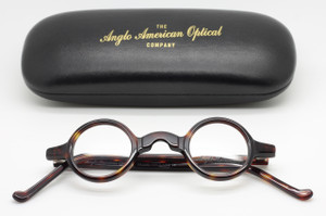 Anglo American Groucho Small True Round Spectacles In Tortoiseshell At The Old Glasses Shop