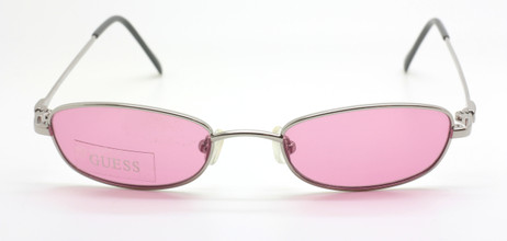 Vintage Oval Guess 6008 Sunglasses In A Silver Finsh With Pink Lenses ...