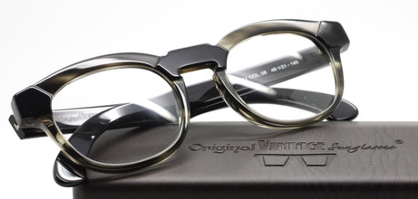Bacoli Acetate Square Style Glasses By Original Vintage At www.theoldglassesshop.co.uk