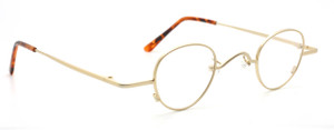 Beuren oval matt gold eyewear from www.theoldglassesshop.co.uk