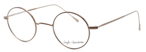Anglo American 40N TAUP Bronze Coloured Round Style Vintage Eyewear At The Old Glasses Shop