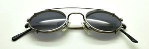 Hand Made Sunclip To Match The 1520 Beuren Frame In Antique Silver At www.theoldglassesshop.co.uk