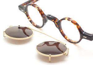 Preciosa 703 17 Small Eyewear With Hand Made Matching Clip On Sunglasses At The Old Glasses Shop Ltd