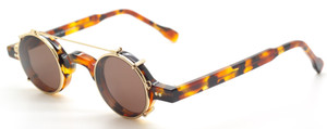 Preciosa 703 24 Small Round Acetate Eyewear With Matching Sun Clip At The Old Glasses Shop Ltd