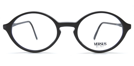 Versus by Versace F91 vintage black acrylic classic oval designer frames at The Old Glasses Shop Ltd
