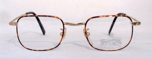 Winchester Redcloud almost square vintage designer turtle metal glasses