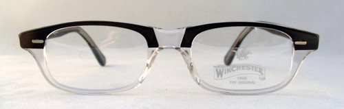 Winchester Mesa Vintage Designer Clear and Black Spectacles from www.theoldglassesshop.com