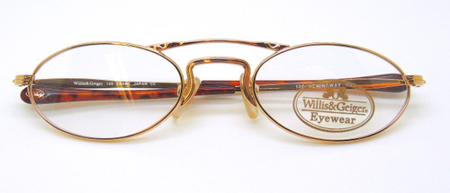 Gold coloured classeic Willis and Geiger Hemingway old fashioned spectacles