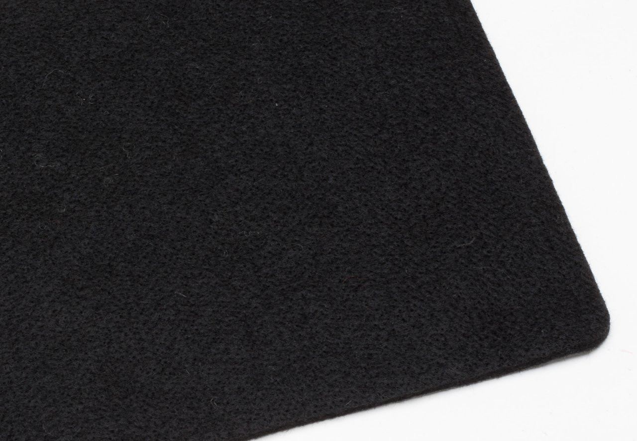 Black Polyester 6mm (.236") Thick x 60" Wide, Medium Density (34oz per