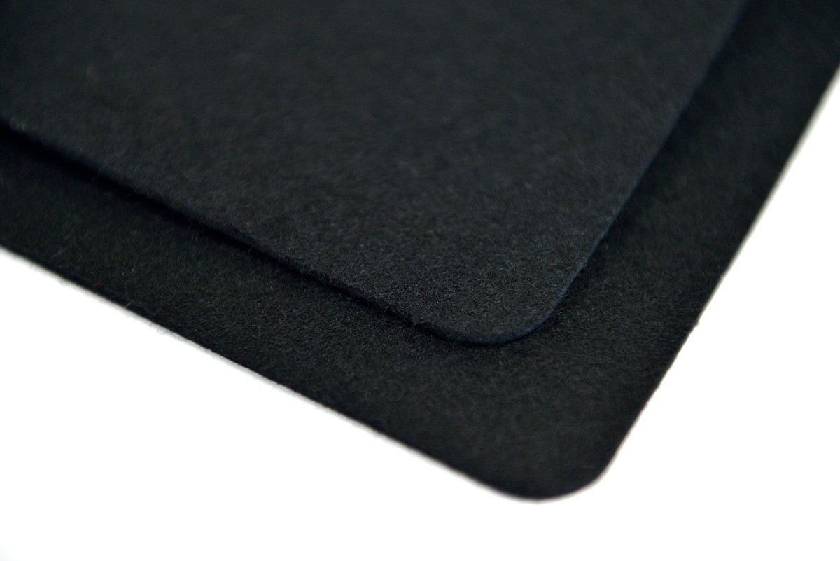 Black F1 Wool Felt, 1/8" Thick x 60" Wide The Felt Company