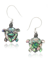 Abalone Turtle Sterling Silver Earring
