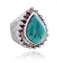 Turquoise Bead Design Ring