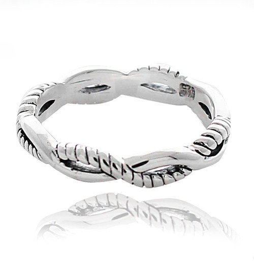 925 Silver Stacking Rings, Midi, Stackers, 27 Styles, Made In USA To Any Size - UK - Foto 11