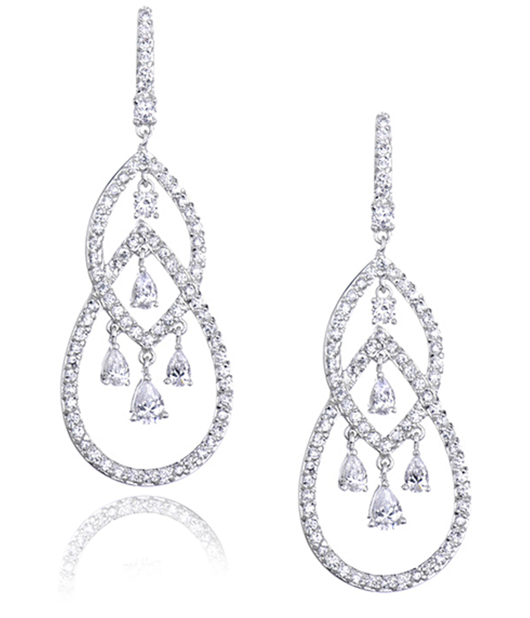 Purple Long Drop Earrings | Sterling Silver – AG Design %