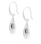 Pear Shape Drop Sterling Silver Earrings Made With Emerald Crystal from Swarovski 