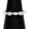 Sterling Silver Square and Marquise Filigree Victorian Stackable Eternity Ring