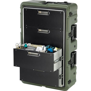 スイス軍 MEDICAL CASE メディカルキャビネット送料無料 Pelican Medical Supply Case - 472-MEDCHEST3-4D, NSN 8145-01-565