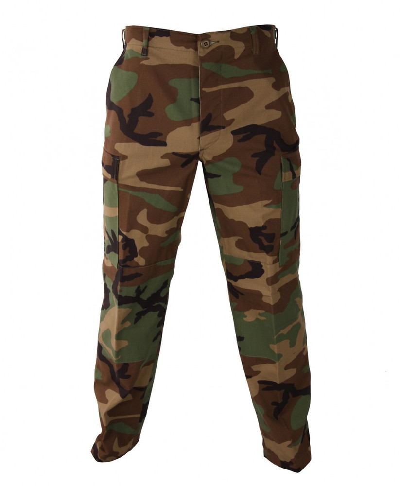 Trousers, Battle Dress Uniform (BDU), Woodland, Large, Long, NSN
