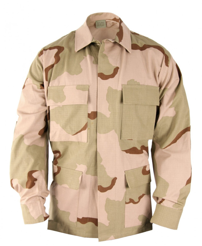 DESERT STORM BDU SHIRT COAT CAMOUFLAGE DESERT 6 COLOR NSN 8415-01-102-6760 SM XS