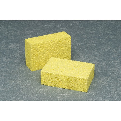 Closeup Shot Rectangular Yellow Sponges Green Abrasive Sides Stock Photo by  ©Wirestock 350842794