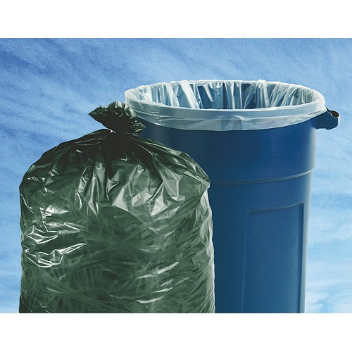 Brown/Black 48 Length x 40 Width SKILCRAFT 8105-01-386-2329 Extra Heavy Duty Total Recycled Content Bag Case of 100 