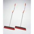 Ergonomic Aluminum Handle Broom - Light Sweeping, Orange, NSN 7920-01-503-1670